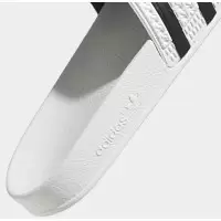 Adidas шлепанцы Adilette белые с черным