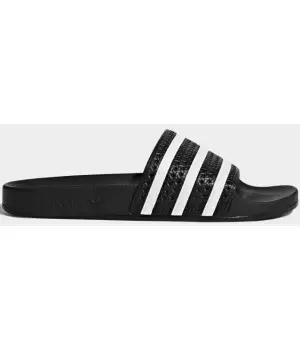 Adidas шлепанцы Adilette черные с белым