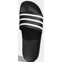 Adidas шлепанцы Adilette черные с белым