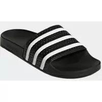 Adidas шлепанцы Adilette черные с белым