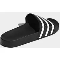 Adidas шлепанцы Adilette черные с белым